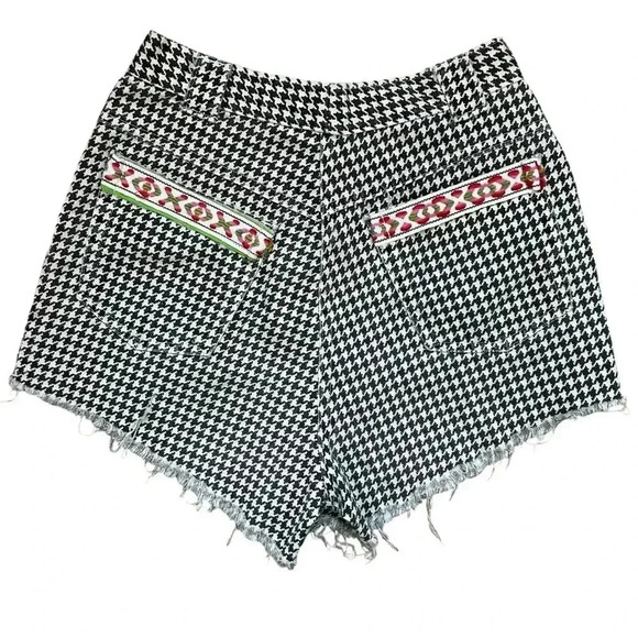 Rare - One of a Kind Vintage - Houndstooth Denim Cutoffs - Picture 2 of 11